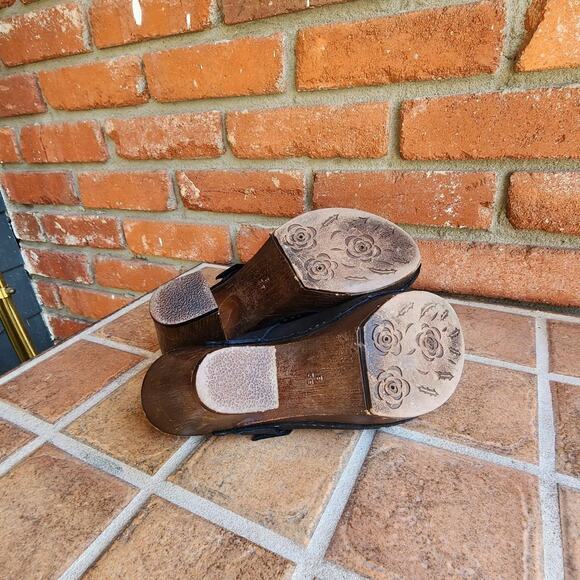 Platform leather mules size 8 - Picture 6 of 6